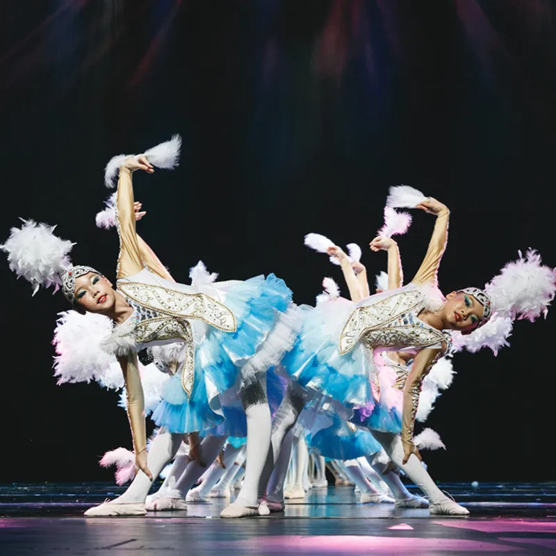 Танцевальный Костюм для выступлений девочек и детей костюм|Балет| |