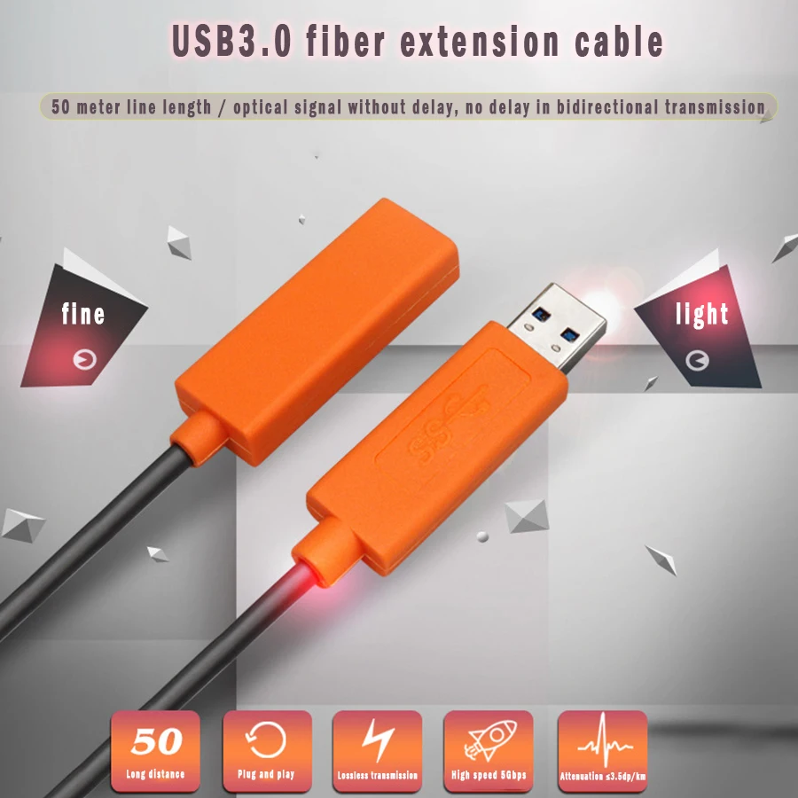Волоконно оптические USB 3 0 удлинитель Тип кабеля Мужчина к Женский