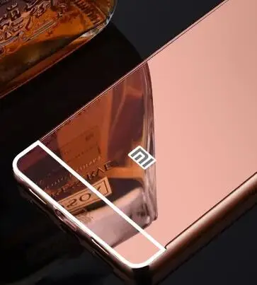 rosegold Для Xiaomi Redmi 6A ультра легкий металлический корпус с алюминиевой оправа из сплава, зеркальная задняя крышка для Xiaomi Redmi 6 Pro Redmi Note 7 Чехол - Цвет: rosegold