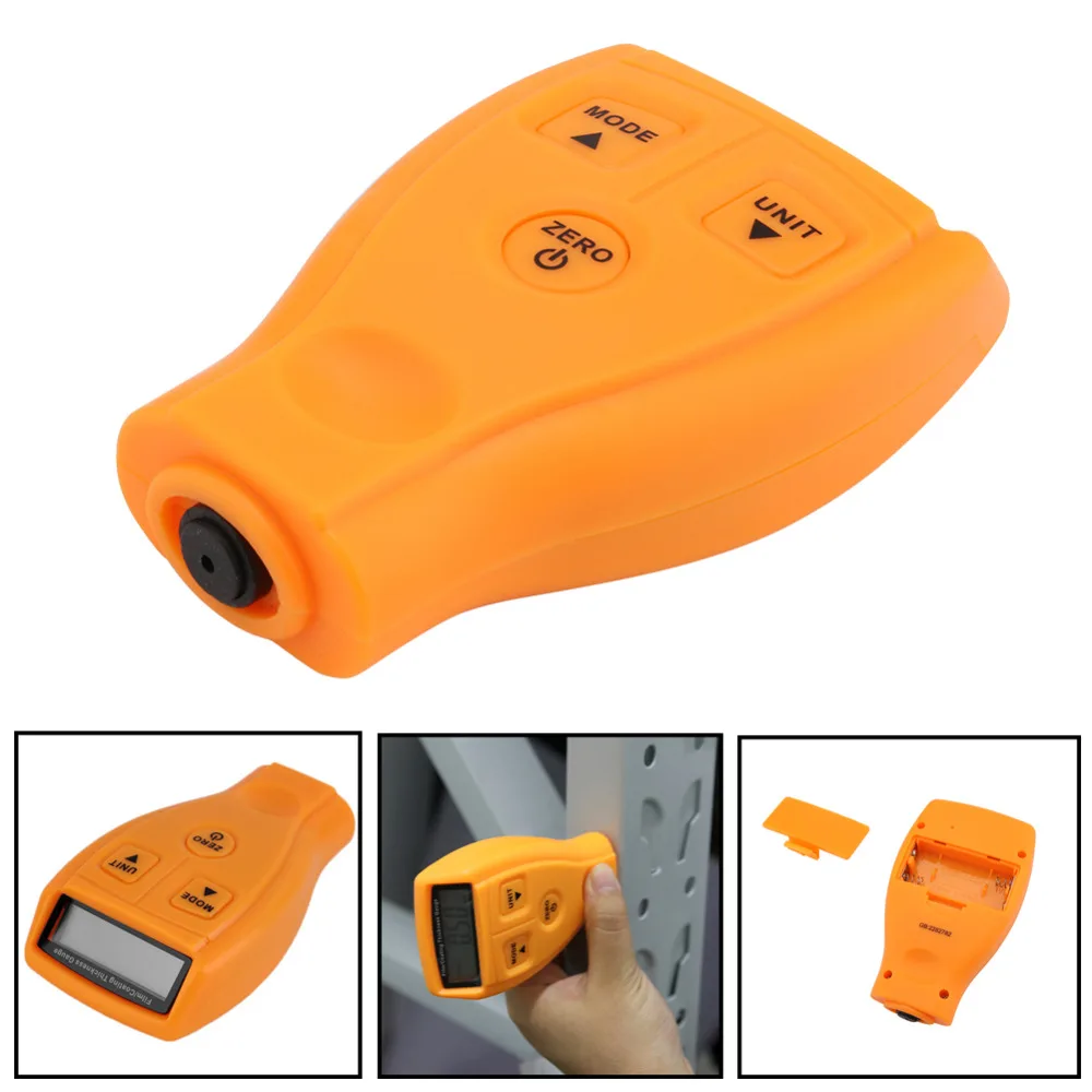 Цифровой ЖК-дисплей толщиномер для измерения толщины краски/пленки датчик