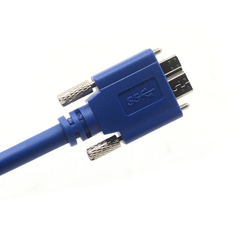 5Gbps Micro B USB 3.0 Cable Wire With Panel Mount Screw Lock Connector Cord Prevent Come off 1.8m 2m 3m 5m 2 3 5 meters | Компьютеры и