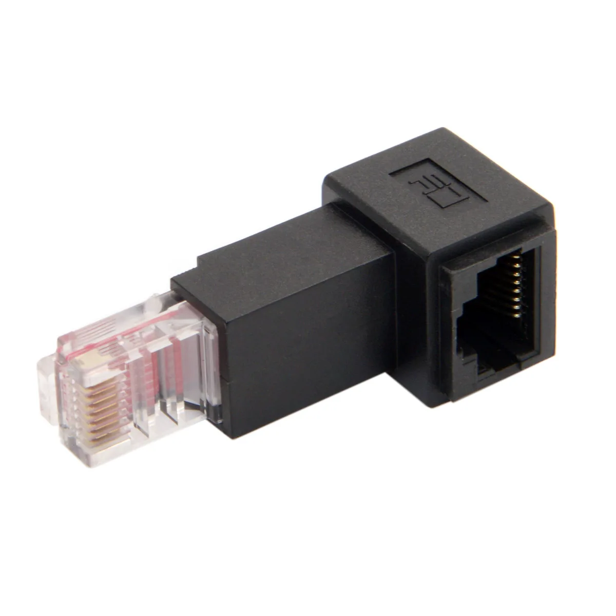 Chenyang под углом 90 градусов 8P8C FTP STP UTP Cat 5e штекер-гнездо Lan Ethernet Сетевой удлинитель |