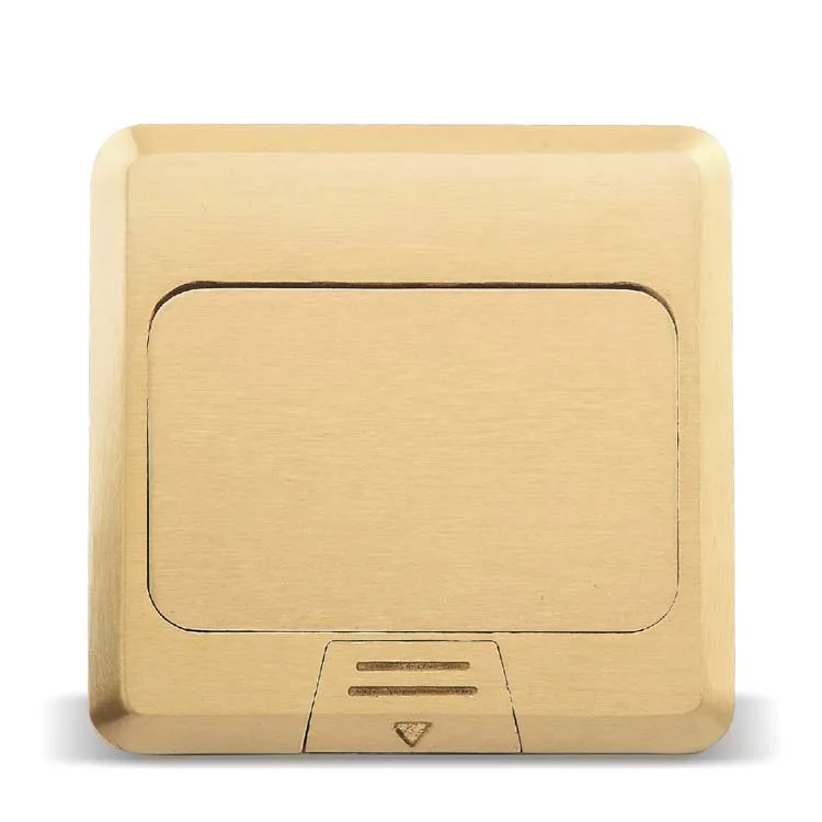 

Golden Floor socket 2 Gang Floor Telephone Socket & Computer Socket