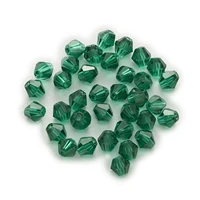 50 piece peacock green crystal glass cutfaceted bicone faceted beads jewelry making for handmade bracelet necklaces diy 4 8mm