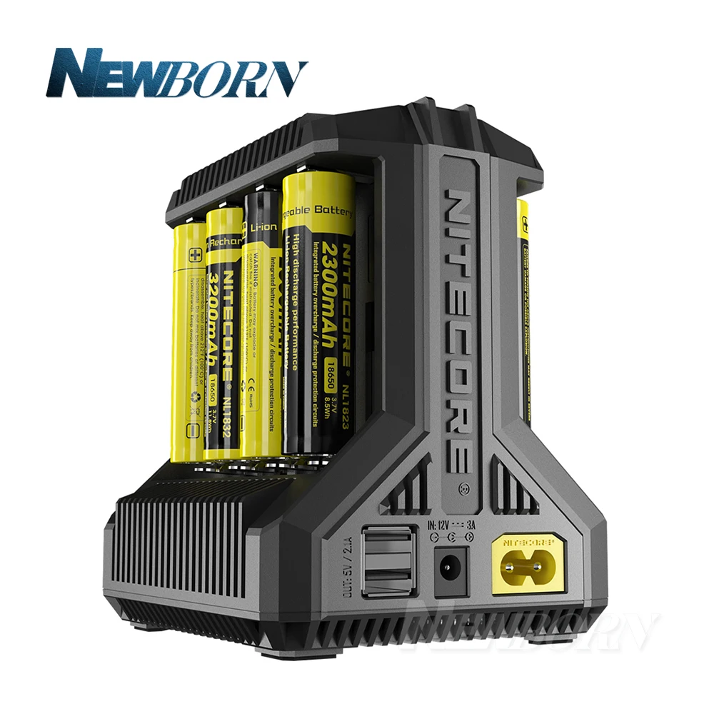 Интеллектуальное зарядное устройство Nitecore i8 8 слотов всего 4A выход умное для IMR18650
