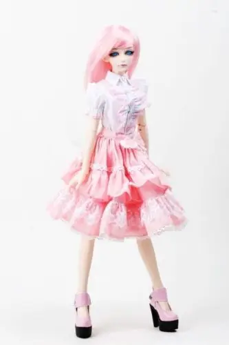 

[Wamami] 299 # розовое платье для одежды 1/4 MSD 1/3 SD DZ AOD BJD Dollfie
