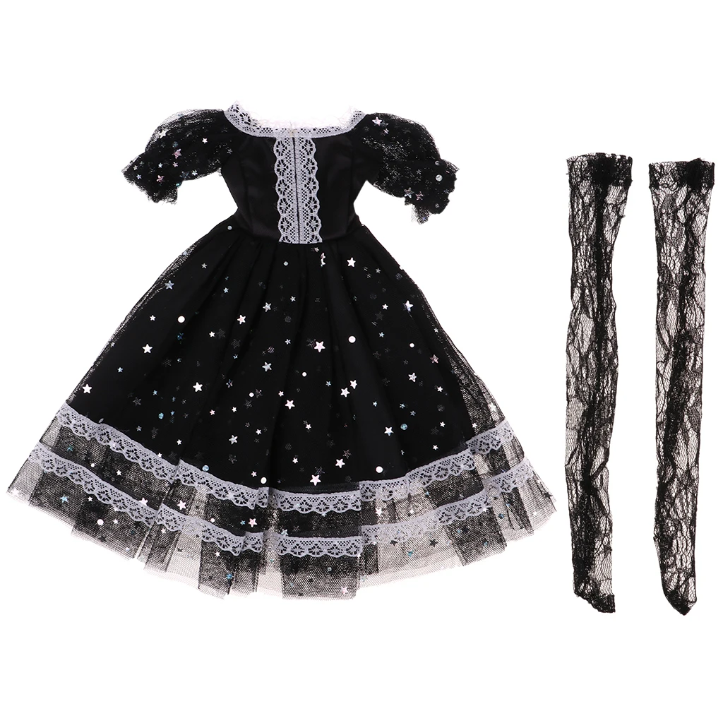 Модное платье принцессы со звездой вечерние платья с кружевами чулки для 1/3 BJD 60