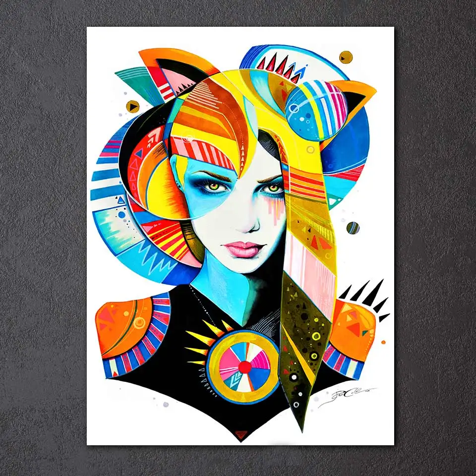Native Girl &amp In My Mind by Pixie Cold Art HD печать 1 штука холст художественный постер