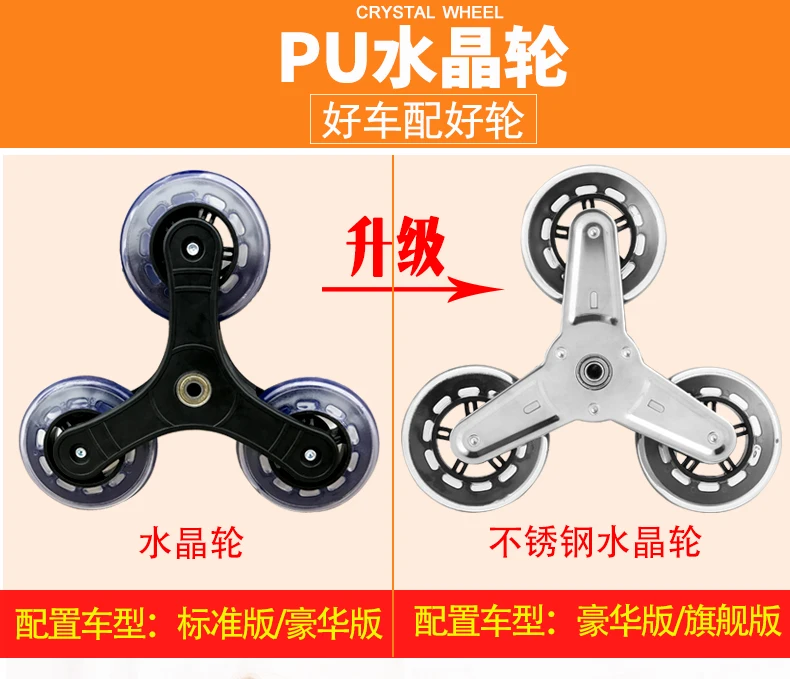 Продуктовая тележка маленькая из алюминиевого сплава Складная портативная для