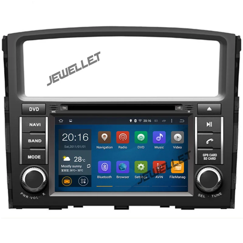 Восьмиядерный IPS экран Android 9 0 автомобильный DVD GPS Радио Навигация для Mitsubishi Pajero
