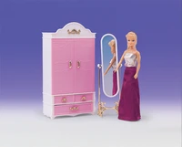 fashion original for princess barbie armoire bedroom furniture 16 bjd doll accessories wardrobe set child toy gift