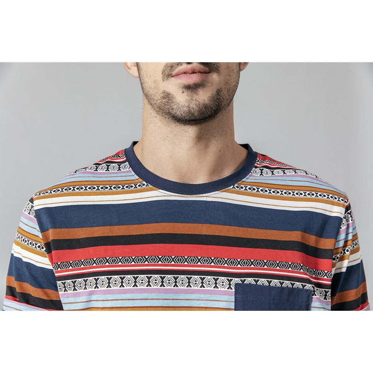 SIMWOOD 2019 летняя новинка богемный стиль футболка для мужчин модные топы 100% хлопок