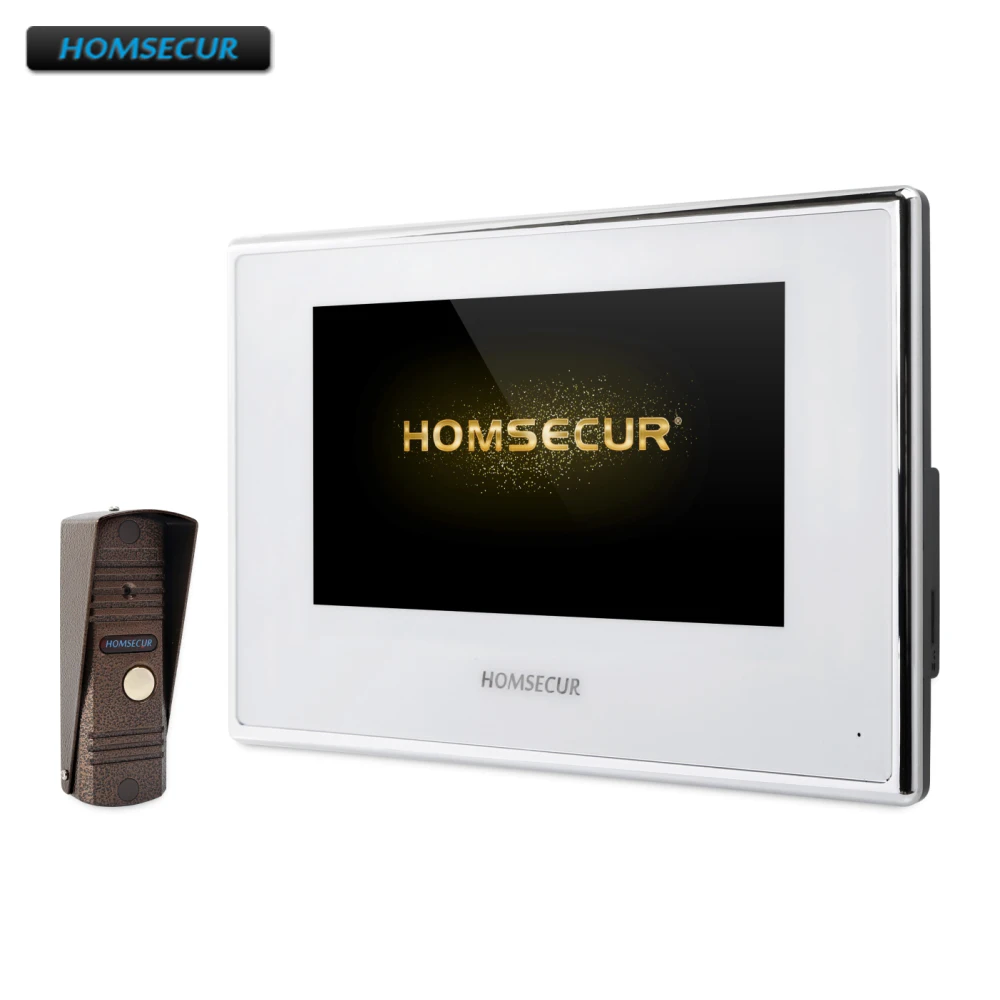 

HOMSECUR 4 Wire AHD Video&Audio Home Intercom CCTV Camera 110 degree Supported for House/Flat BC011HD-C+BM718HD-W