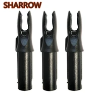 50pcs archery arrow nocks insert tips tails plastic nock fit id6 2mm arrow shaft for bow practice training shooting accessories
