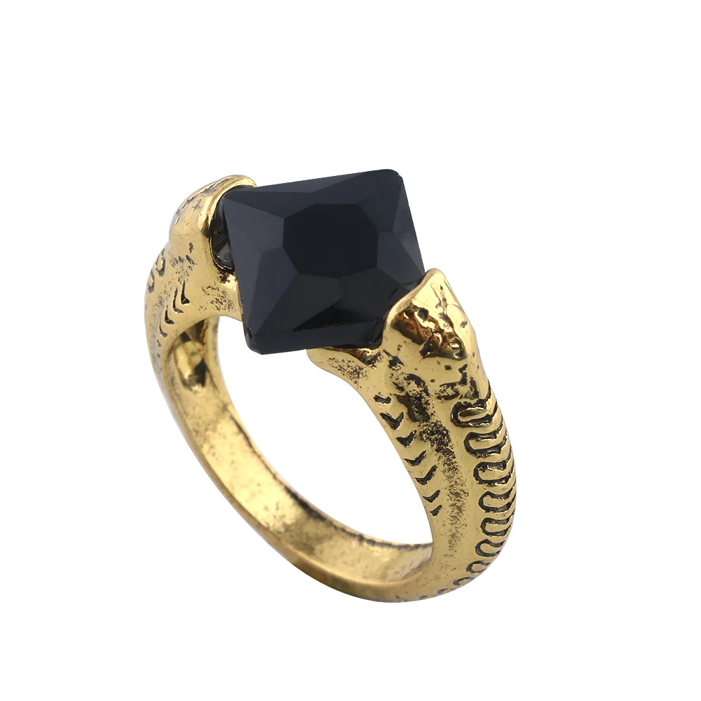 Лорд Волан де Морт Horcrux Ring Винтаж Дары смерти Дамблдора с украшением в виде