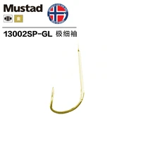 5 packlot mustad carbon steel fishing hook non barb gold hook competition super fine thin small fish curcian fishing accessory