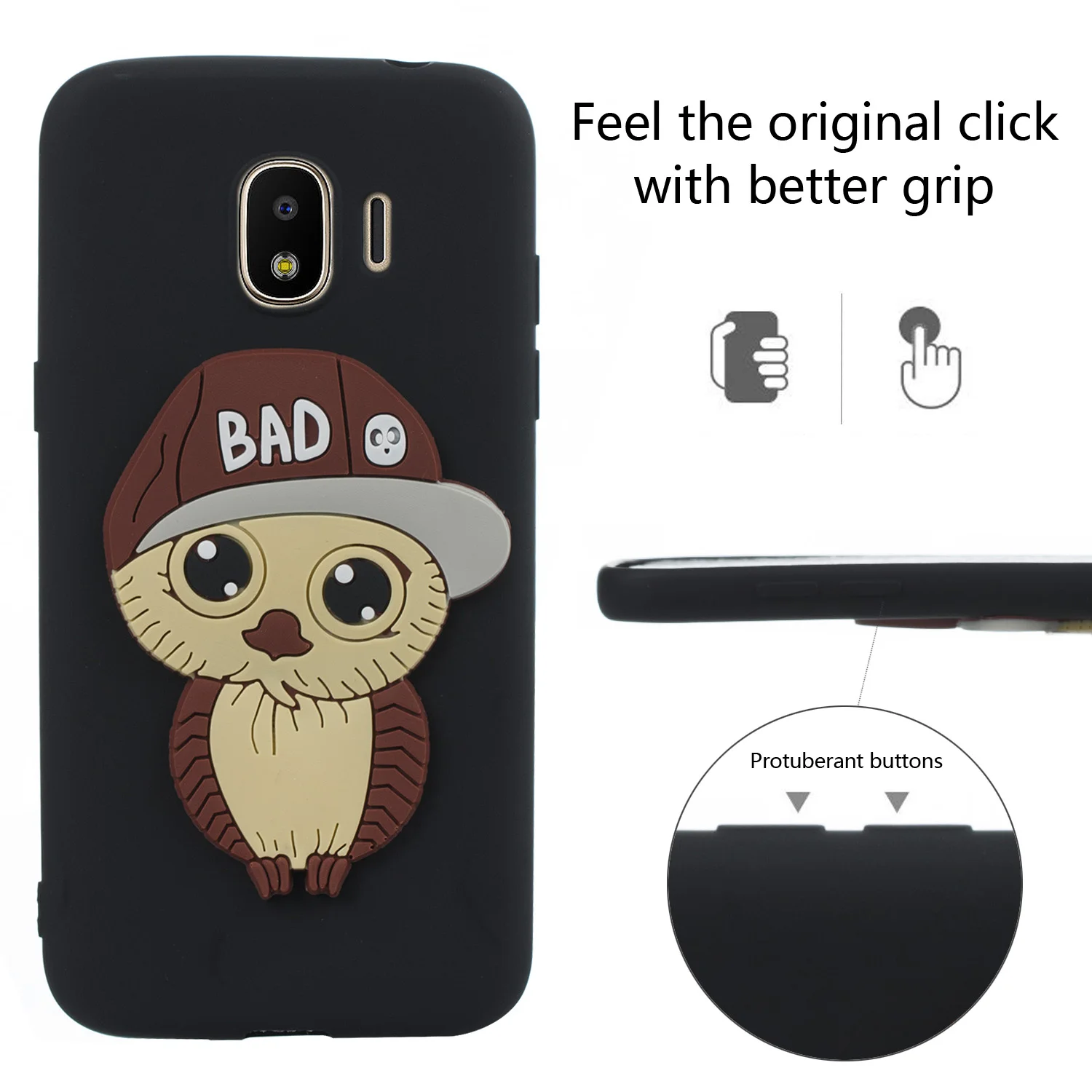 Чехол для Samsung Galaxy J2 Pro (2018) Мягкий защитный чехол из ТПУ с 3D рисунком силиконовый