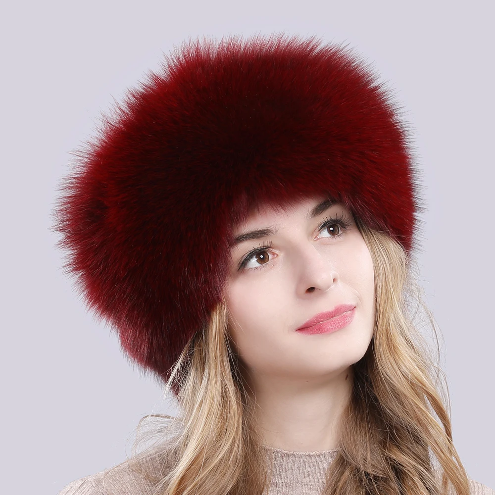 2020 новый открытый русских женщин из натурального меха лисы шапка зимняя обувь на
