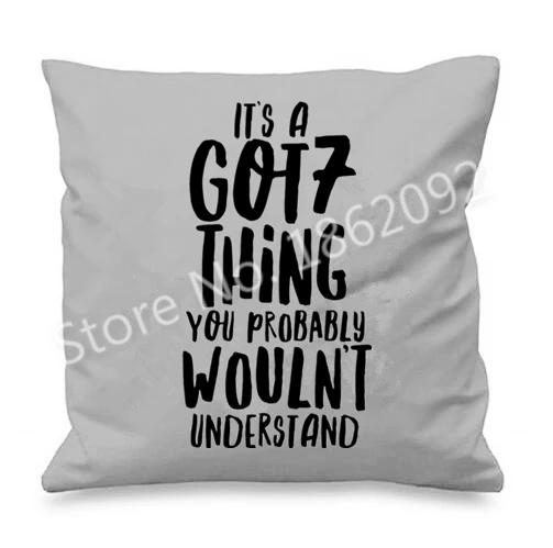 Новинка чехол для подушки It's A GOT7 новинка Kpop наволочка забавный подарок на 7