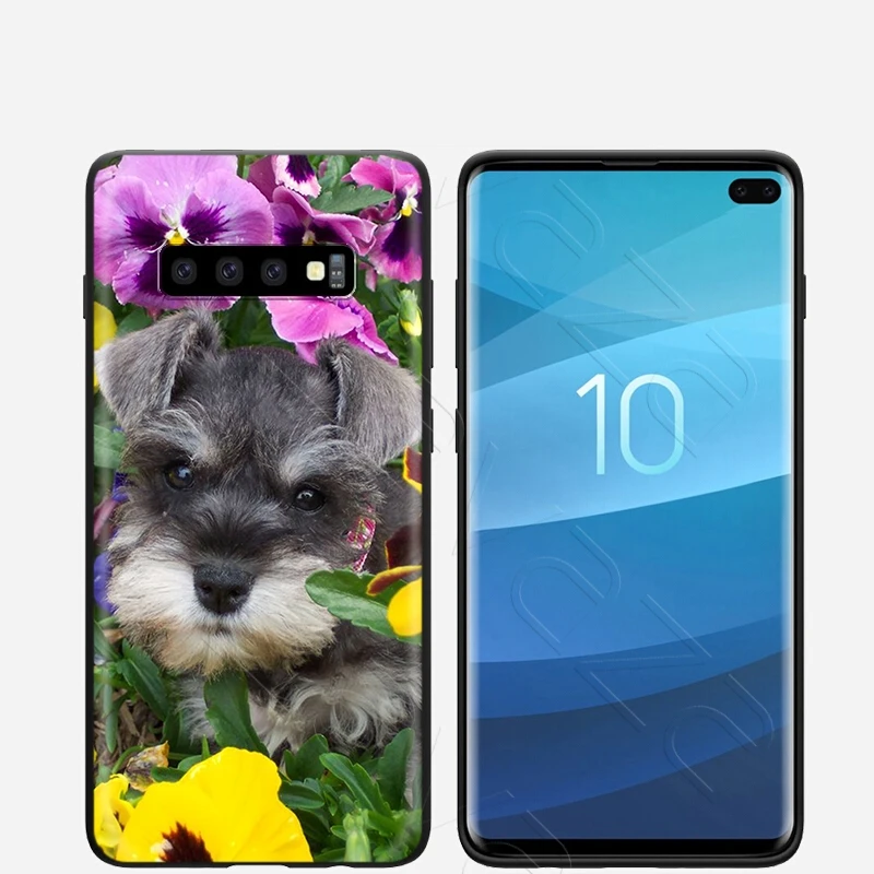 Lavaza милые собаки Шнауцер чехол для Samsung Галактики S6 S7 край J6 S8 S9 S10 плюс A3 A5 A6 A7 A8 A9