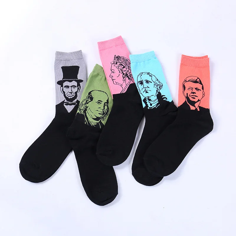 Новинка 2018 зимние носки RUNNING CHICK модные с креативным рисунком индивидуальные