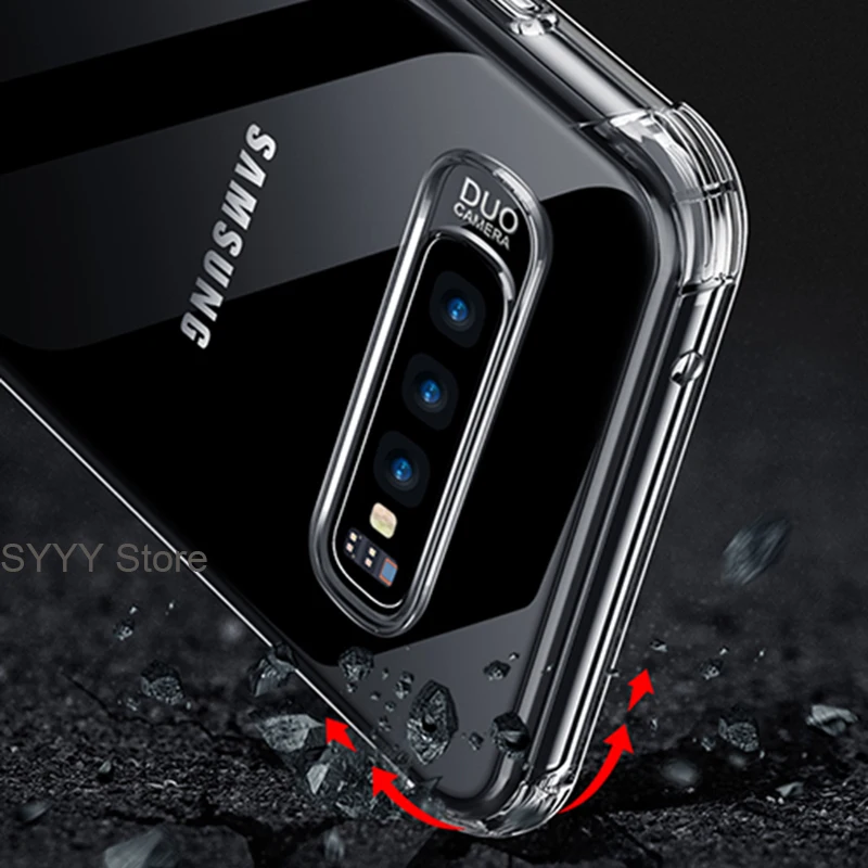 Прозрачный чехол для телефона Samsung Galaxy A40 A30 A50 S10 S9 S8 Plus Note 9 8 S6 S7 Edge J4 A7 A5 2018 HD мягкий