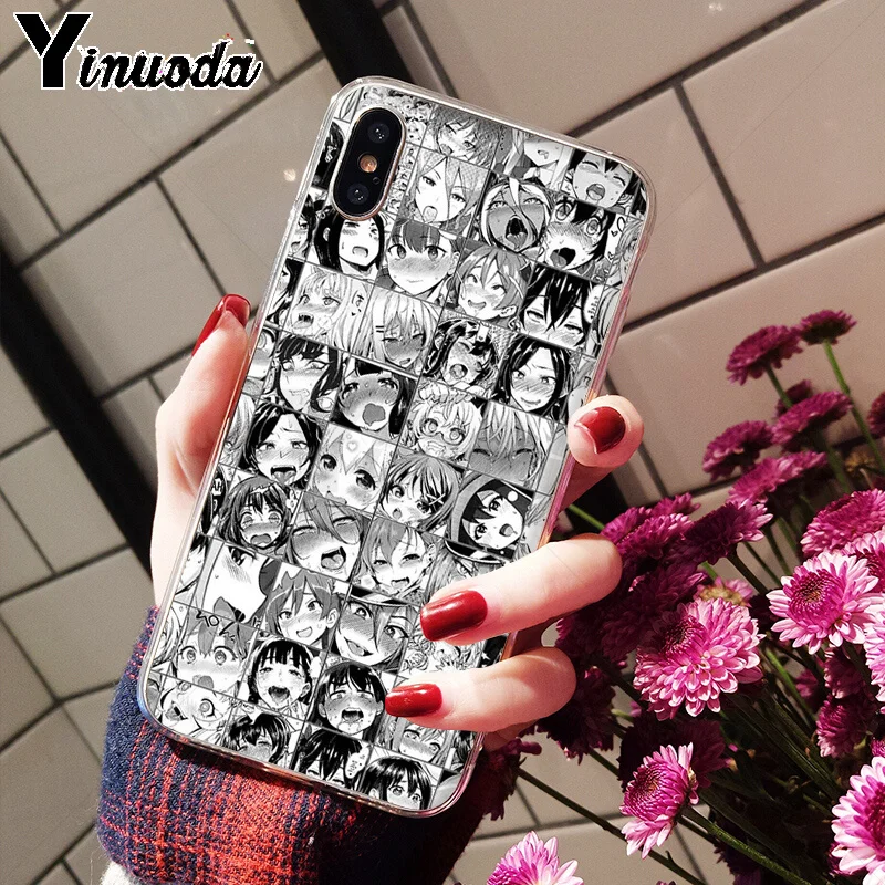 Yinuoda аниме девушка мультфильм Япония милые лица Мягкий чехол для телефона Apple iPhone 8 7 6 6S Plus X XS MAX 5 5S SE XR мобильные телефоны
