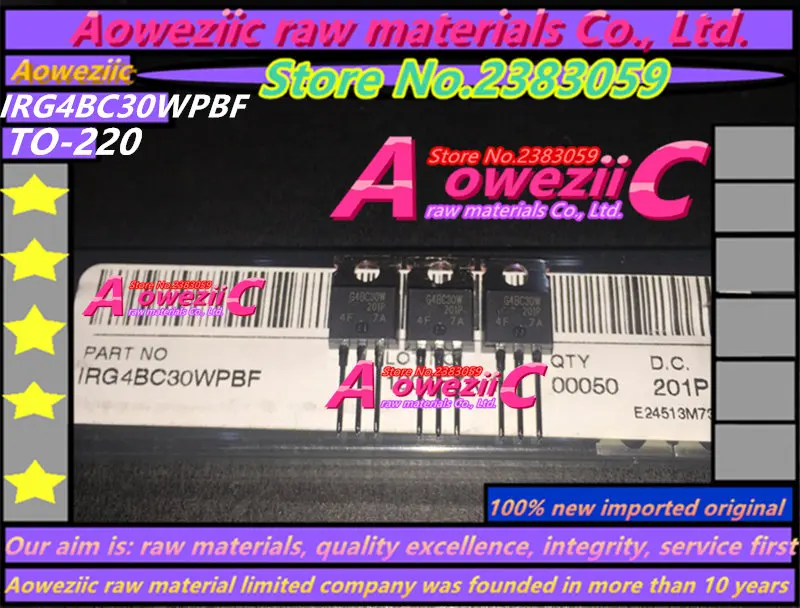 Aoweziic 100% новый импортный оригинальный биполярный транзистор IRG4BC30W G4BC30W IRG4BC30WPBF TO-220