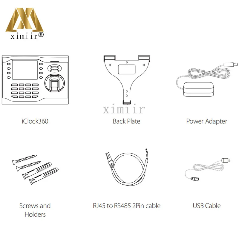 Высокая скорость ZK отпечатков пальцев посещаемость времени терминал Iclock360 С MF IC