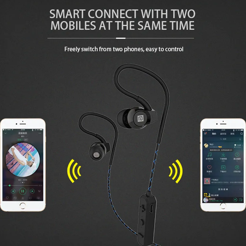 Langsdom Спортивные наушники Bluetooth Беспроводной гарнитура bs80 стерео v4.2 вкладыши