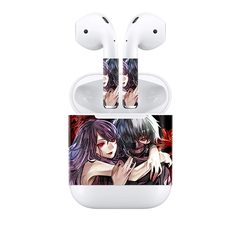 Съемная клейкая декоративная наклейка для AirPods, наклейка для кожи с изображением попугая, паука, наклейка для Airpods, Виниловая наклейка - Цвет: 0878