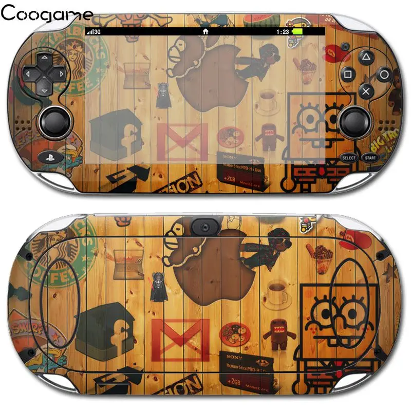 Шкуры мультфильма Стикеры для PS Vita 1000 дело Sony Обёрточная бумага | Электроника