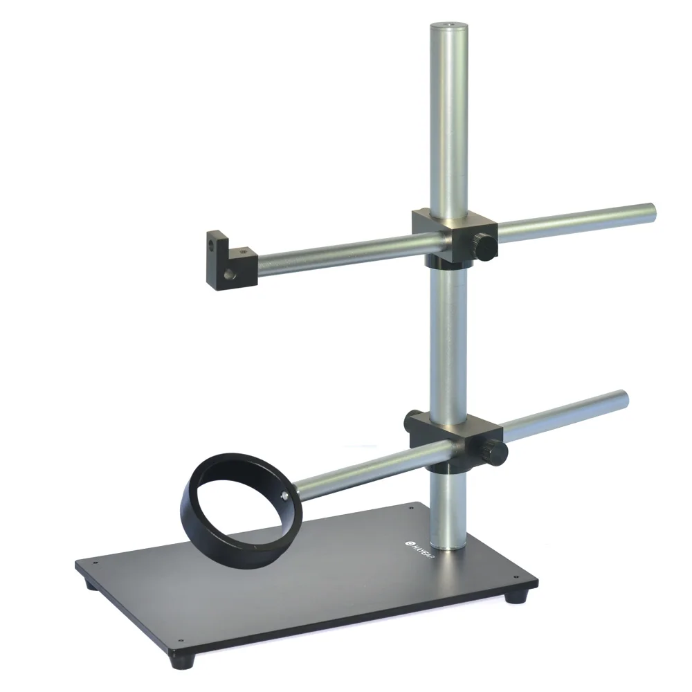 Вращающаяся стойка для микроскопа с двумя рукоятками настольная алюминиевая ЧПУ