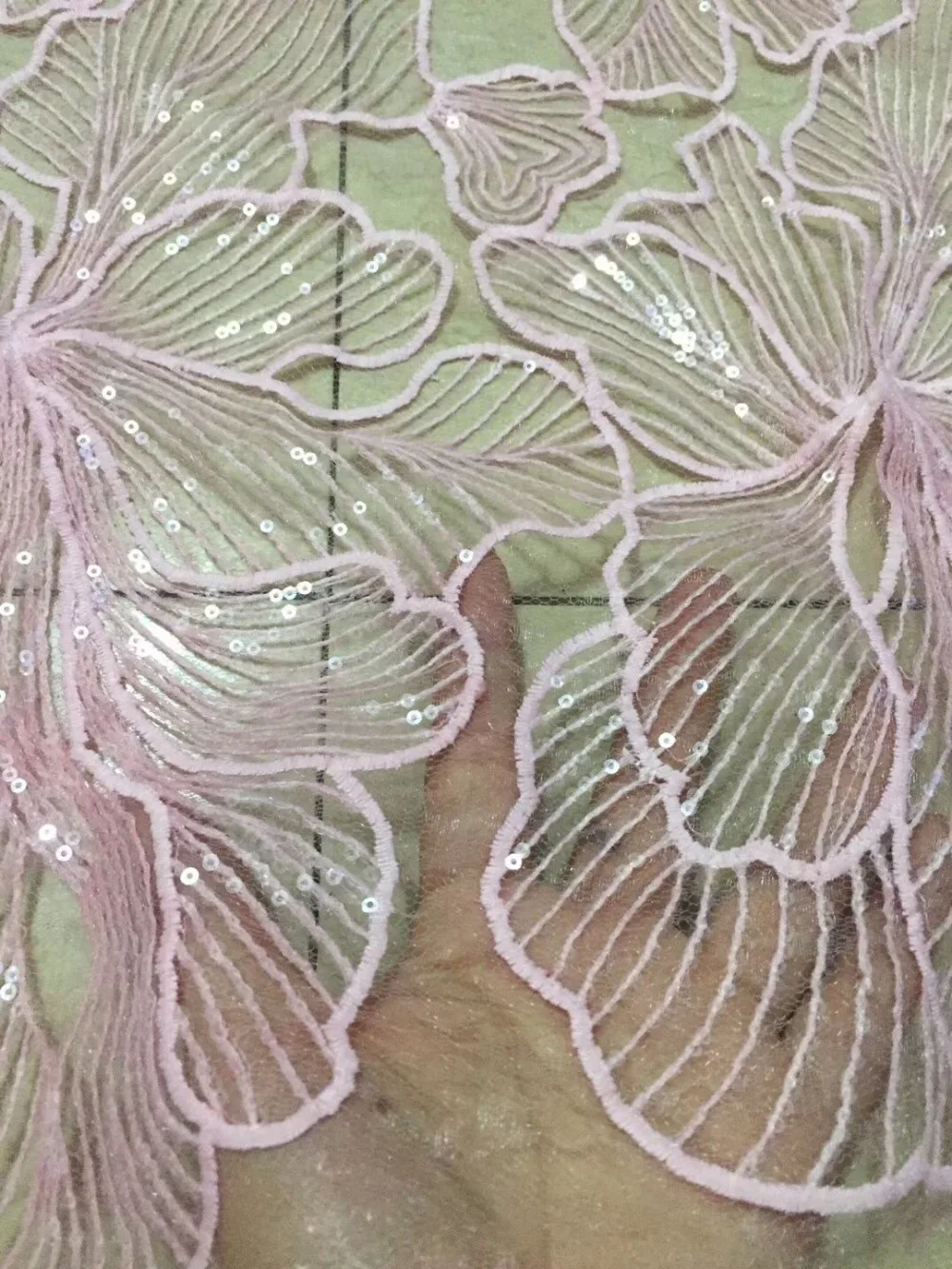 NEW African sequins tulle lace Hot new for guipure african sequence cupion fabric Nigerian wedding dresses YZ6713 | Дом и сад