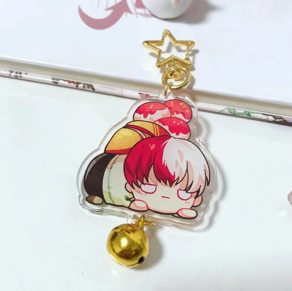 Брелок для косплея Todoroki Shoto Bakugou Katsuki OCHACO URARAKA акриловый брелок колокольчик с
