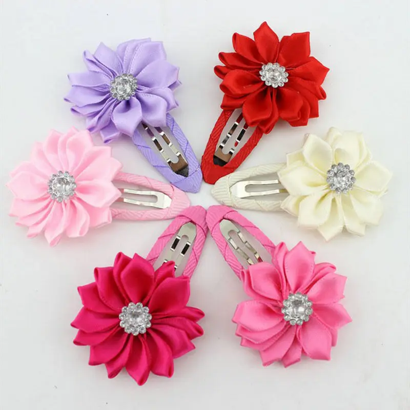 HOT SALE 1 Pcs Girl Flower Hairclips Baby Hairwear Hairpins Children Hair Accessories | Детская одежда и обувь