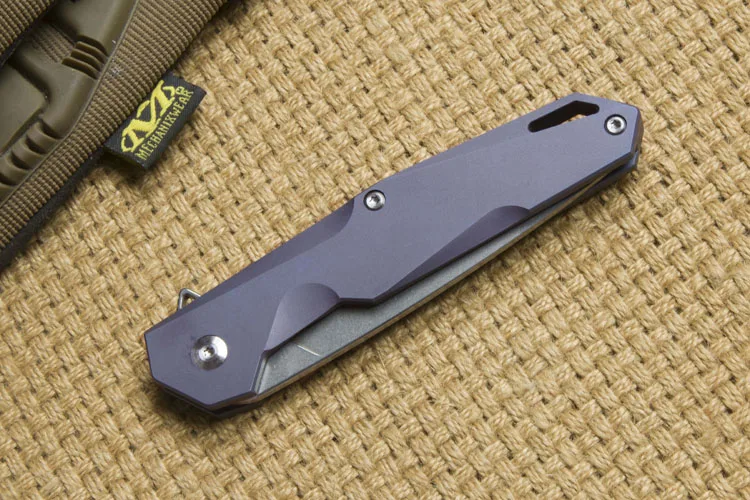 CH шарикоподшипник складной нож D2 титановый сплав ручка Открытый походный Нож