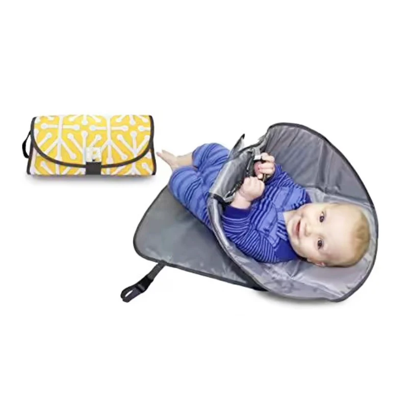 Baby Portable Foldable Washable Compact Travel Nappy Diaper Changing Mat Waterproof Floor Change Play | Дом и сад