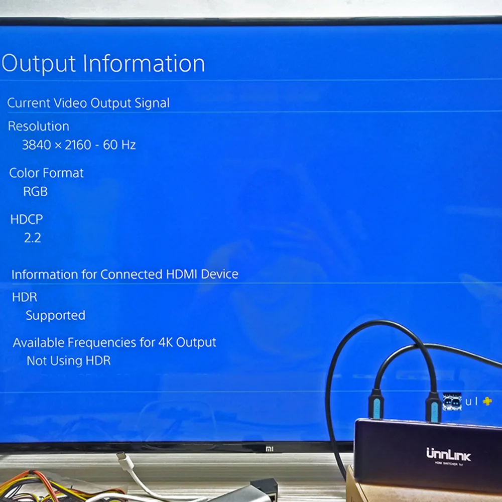 Unnlink HDMI коммутатор 7X1 HDMI 2,0 UHD4K@ 60 Гц HDCP 2,2 HDR 7 в 1 выход с ИК-пультом для Smart tv MI Box3 PS4 проектор