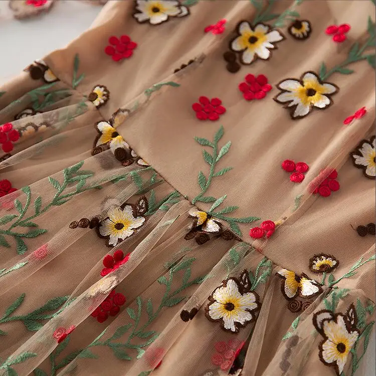 Женское кружевное платье с вышивкой в китайском стиле|Женские платья| |