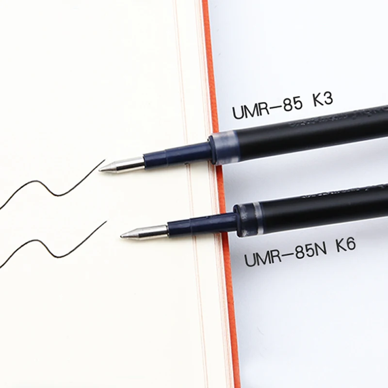 6 шт. Uni Ball UMR 85 Signo для заправки зажигалок UMN 152/207/105 микро линия 0 5 мм шарик ролика