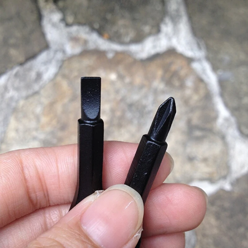 1 комплект Нержавеющая сталь Mini EDC многофункциональная отвертка ключ Форма