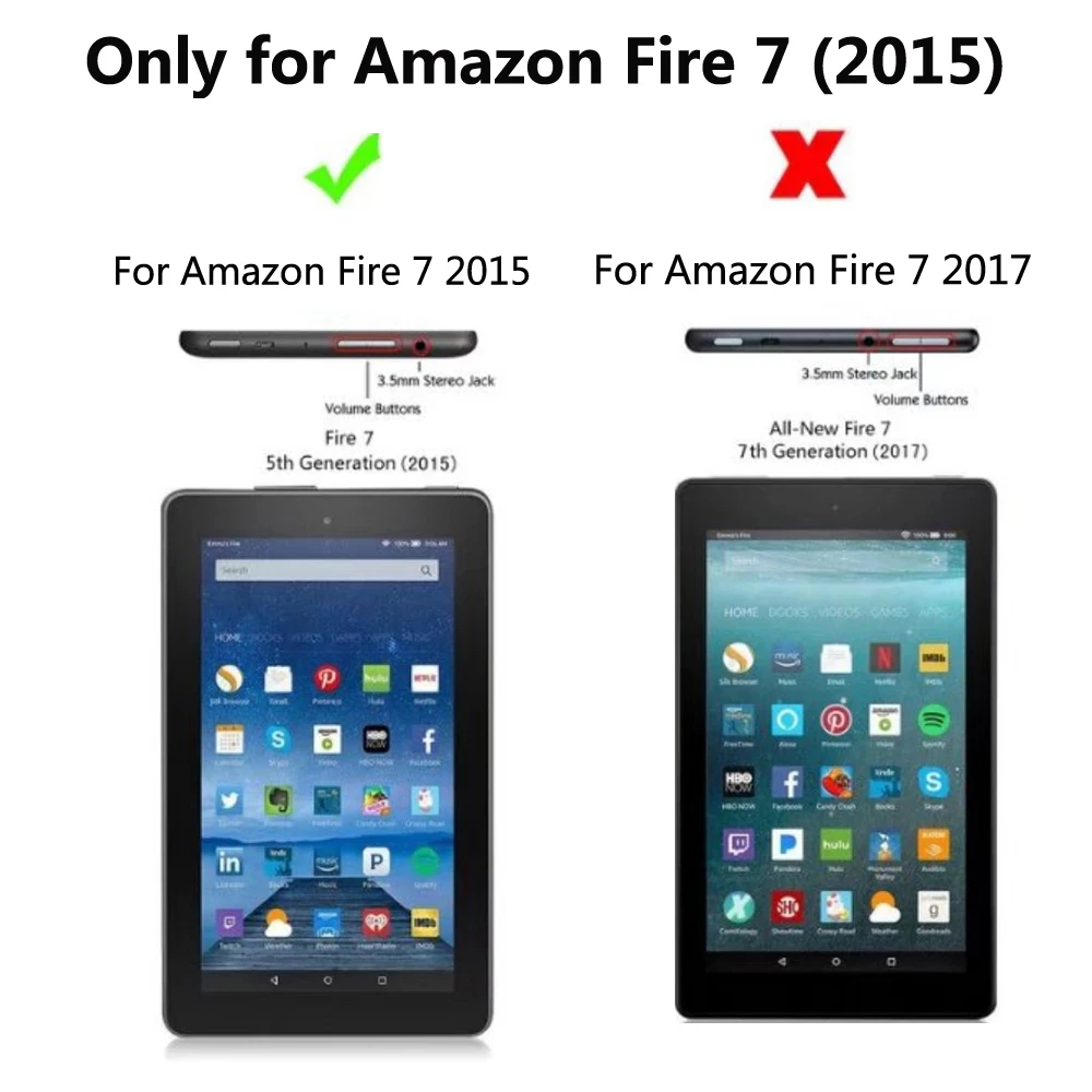 Чехол с пандой для Amazon Fire 7 2015 5 го поколения высокое качество полный защитный флип