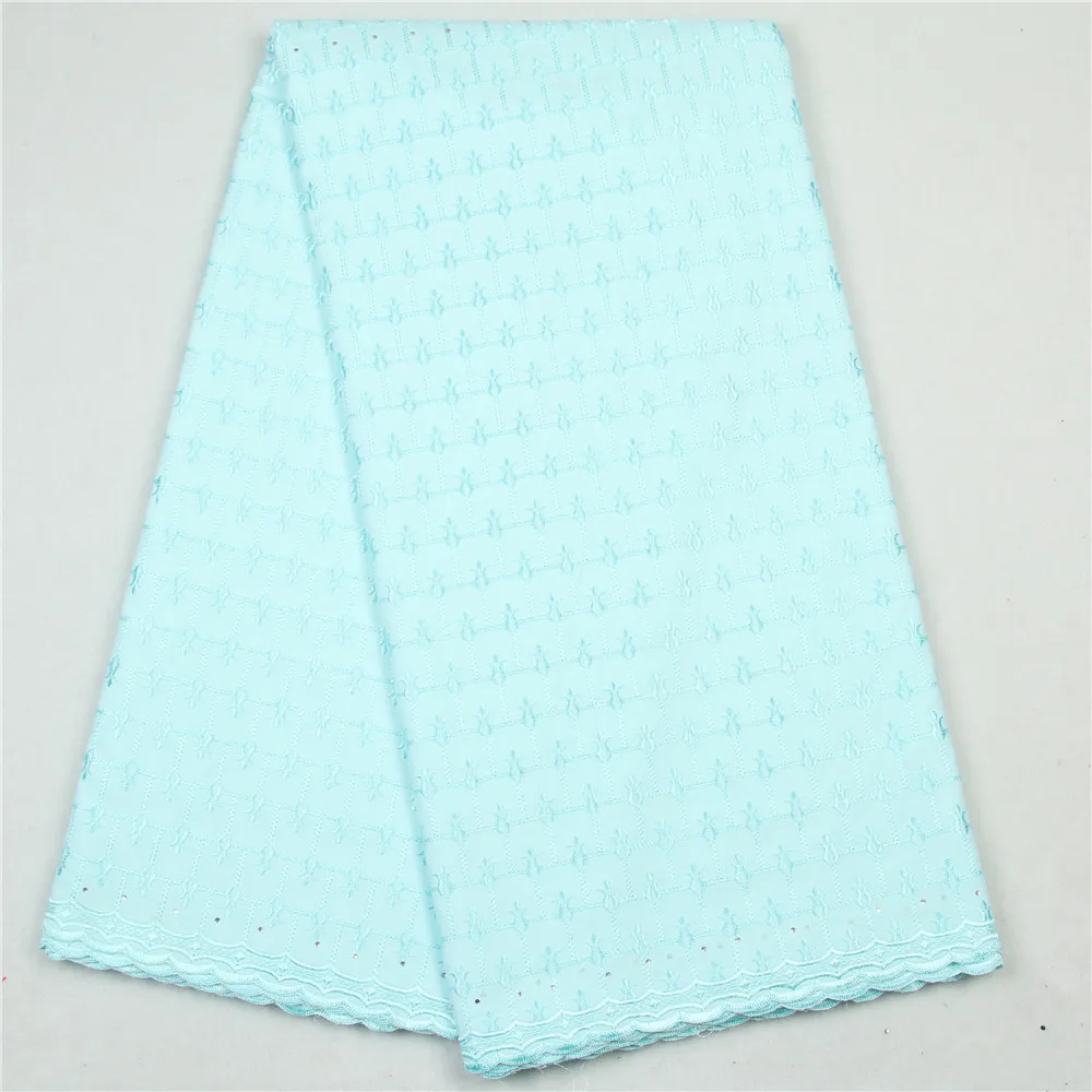 2018 African Swiss Voile Lace High Quality Wedding Fabric 100% Cotton In Switzerland With Stones F84-2 | Дом и сад