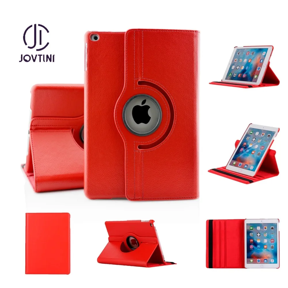 Чехол для ipad 2017 / 2018 air air2 откидной вращающийся на 360 градусов Стенд Личи PU кожаный