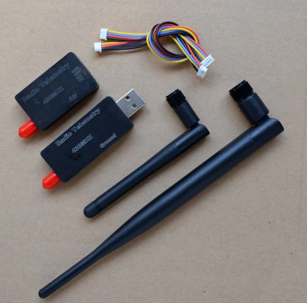 Дальность 3DR Беспроводная передача данных 433M 500mW RX + TX Телеметрия для APM Pixhawk FPV