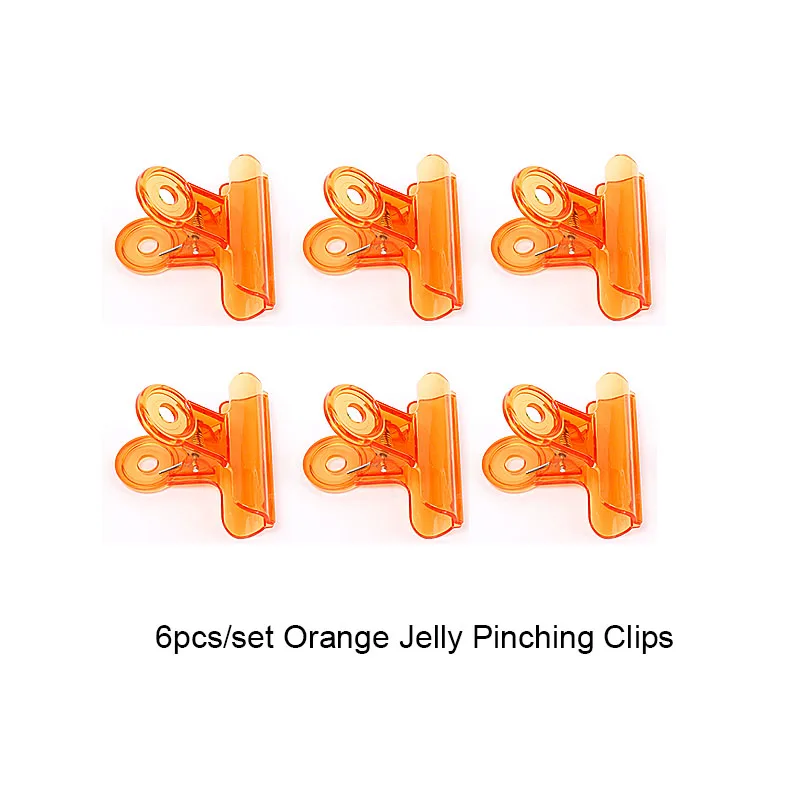 6pcs orange clips 6 шт./компл. русская кривая C ногтей защемления зажимы мульти Функция инструмент акриловых ногтей щипчики - Цвет: 6pcs orange clips