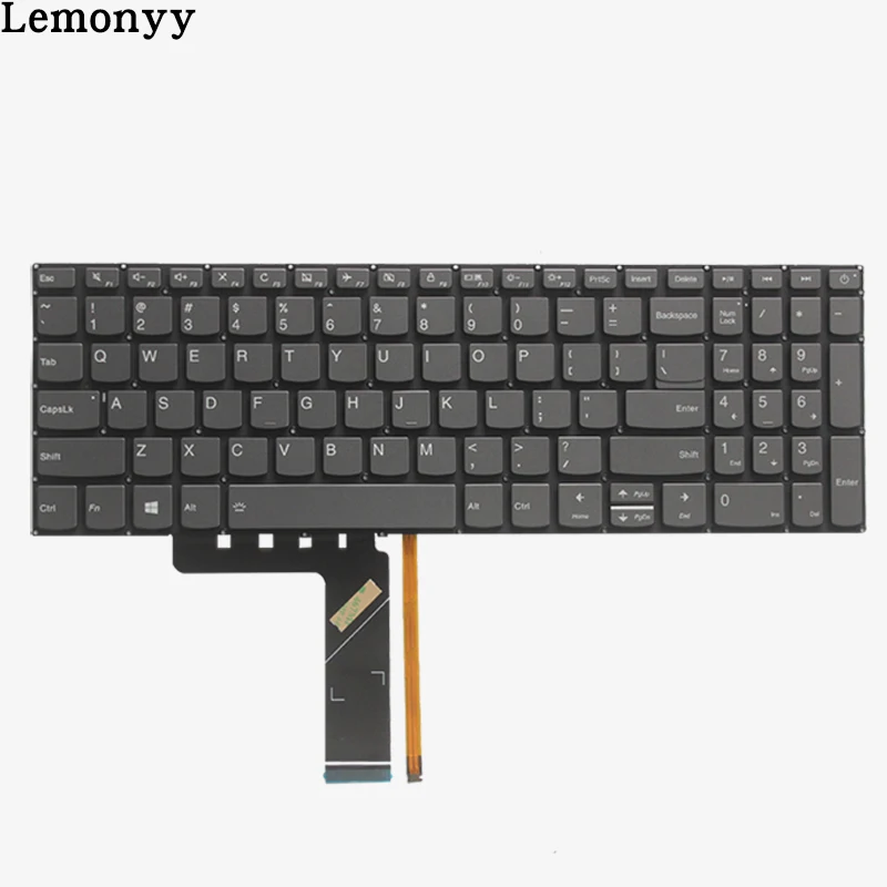 Новая клавиатура США для lenovo IdeaPad 520-15 520-15IKB 320S-15 320-15ISK 320S-15IKBR Клавиатура для ноутбука США черная с подсветкой