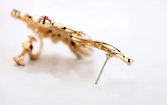 

Fashion Punk Rock Retro Ear Cuff Crystal Butterfly Flower Ear Cuff Warp Clip Stud Earring For Women Jewelry