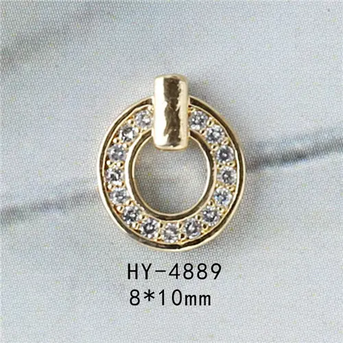 HY4889 5 шт./лот, подвеска/крылья/цепь, 3D сплав, дизайн ногтей, циркон, жемчуг, металл, маникюрные аксессуары для ногтей, сделай сам, украшения ногтей, подвески - Цвет: HY4889